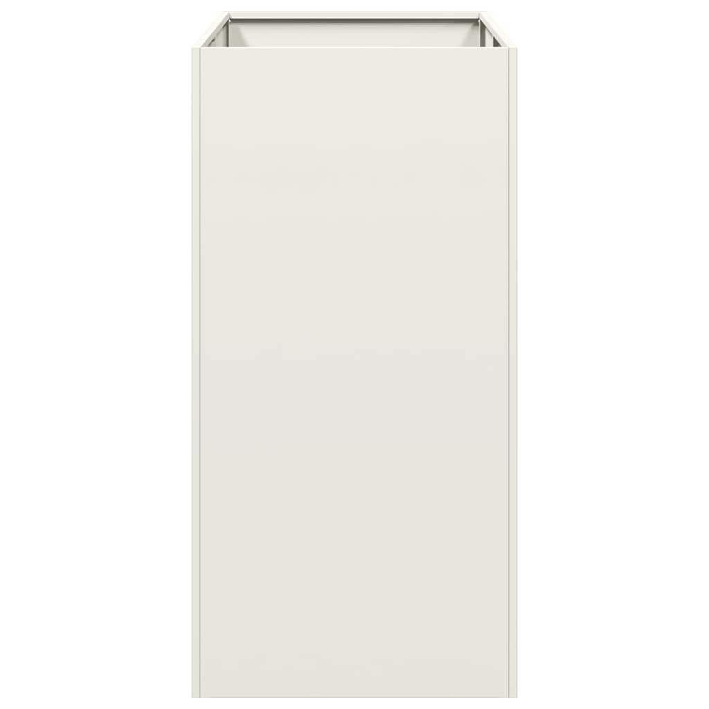 vidaXL Planter White 40x80x80 cm Steel