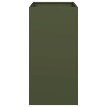 vidaXL Planter Olive Green 40x80x80 cm Steel
