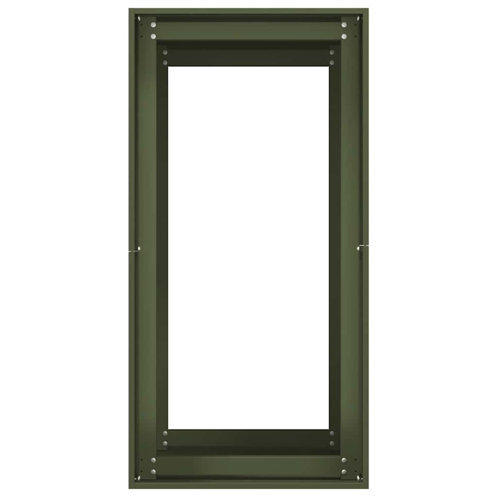 vidaXL Planter Olive Green 40x80x80 cm Steel