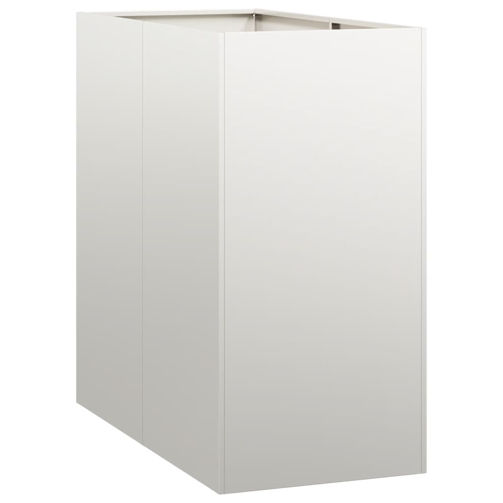 vidaXL Planter 40x80x80 cm Stainless Steel