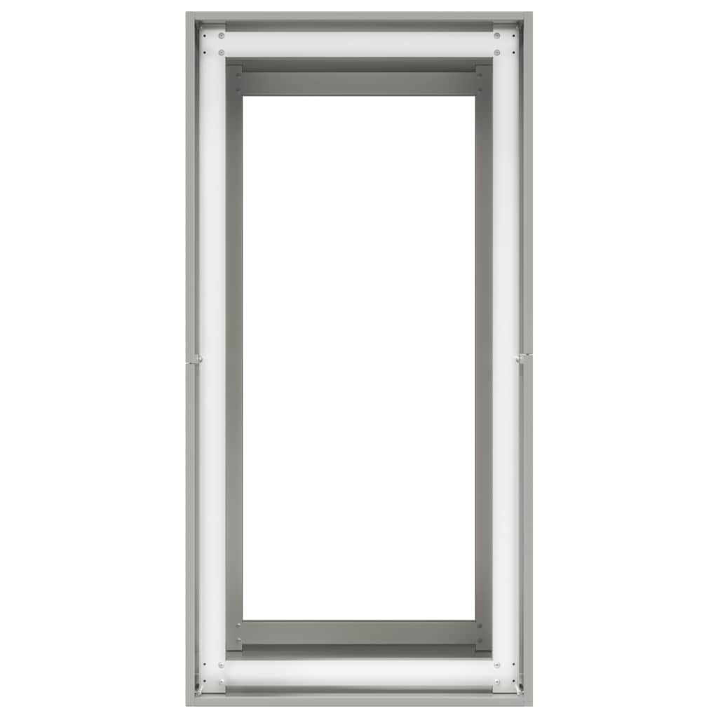 vidaXL Planter 40x80x80 cm Stainless Steel