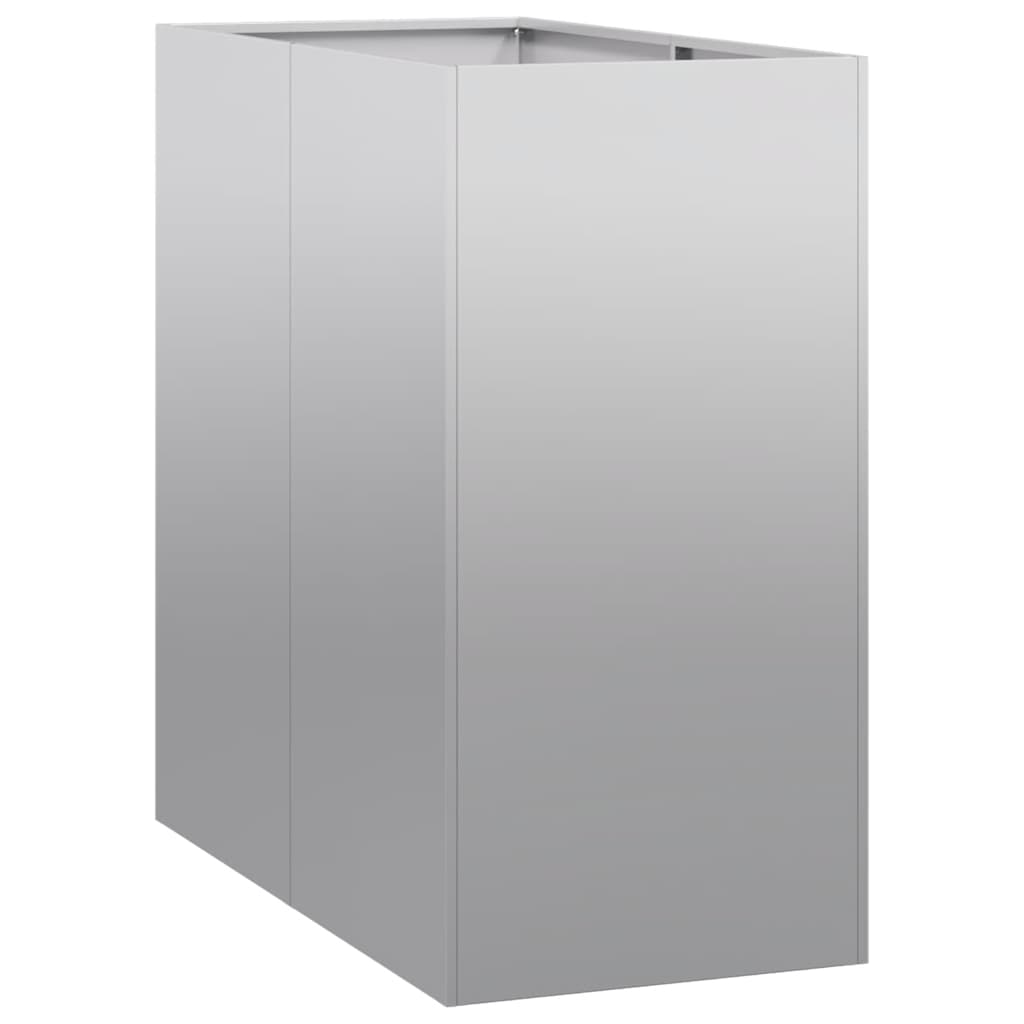 vidaXL Planter 40x80x80 cm Galvanised Steel