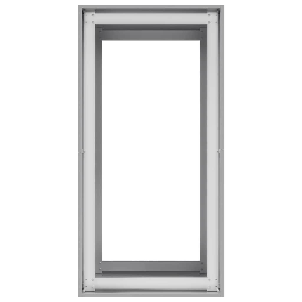 vidaXL Planter 40x80x80 cm Galvanised Steel