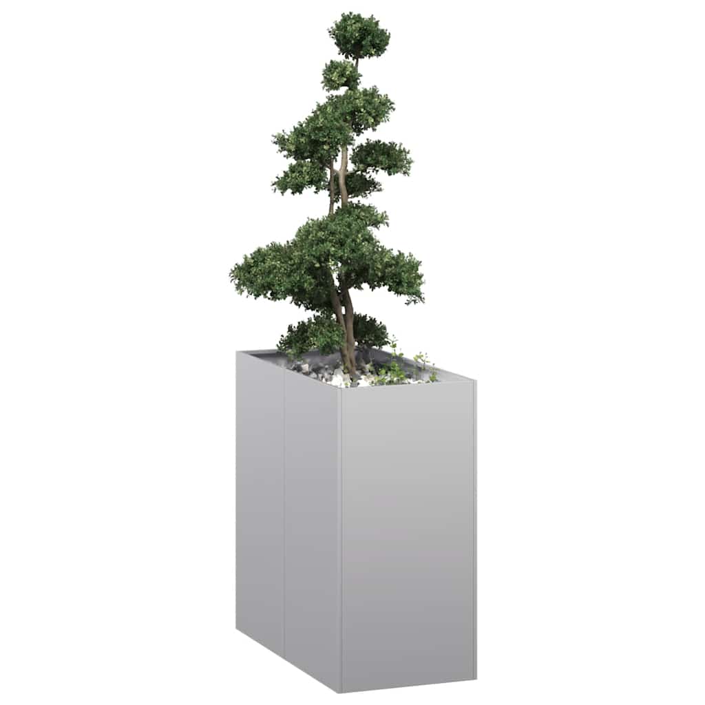 vidaXL Planter 40x80x80 cm Galvanised Steel
