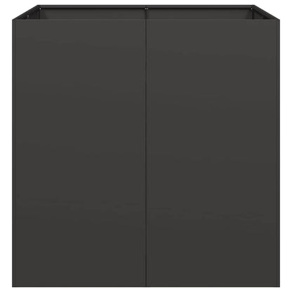 vidaXL Planter Black 80x80x80 cm Steel
