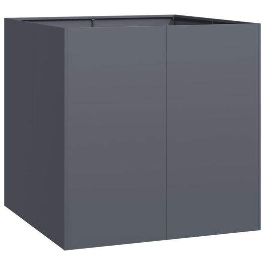 vidaXL Planter Anthracite 80x80x80 cm Steel