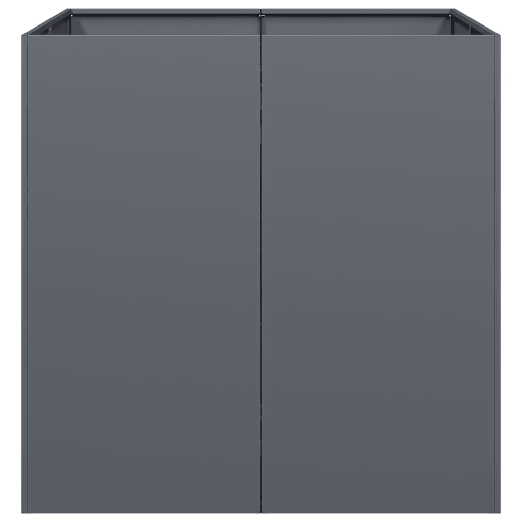 vidaXL Planter Anthracite 80x80x80 cm Steel
