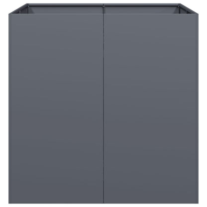 vidaXL Planter Anthracite 80x80x80 cm Steel