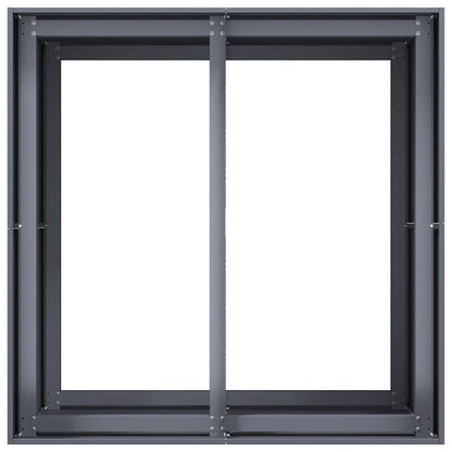 vidaXL Planter Anthracite 80x80x80 cm Steel