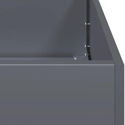 vidaXL Planter Anthracite 80x80x80 cm Steel