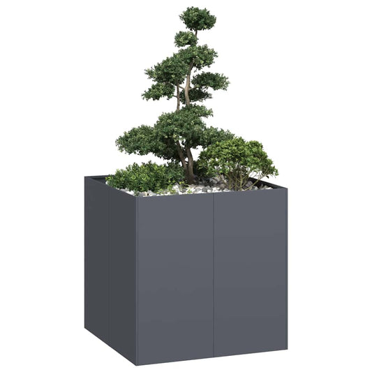 vidaXL Planter Anthracite 80x80x80 cm Steel