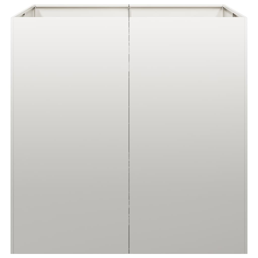 vidaXL Planter 80x80x80 cm Stainless Steel