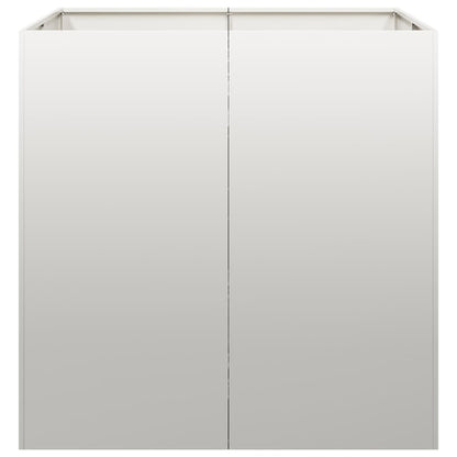 vidaXL Planter 80x80x80 cm Stainless Steel