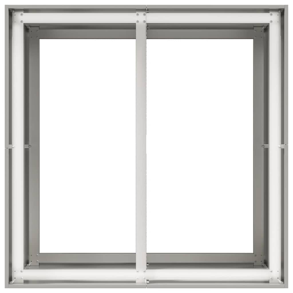 vidaXL Planter 80x80x80 cm Stainless Steel
