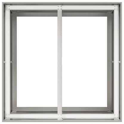 vidaXL Planter 80x80x80 cm Stainless Steel