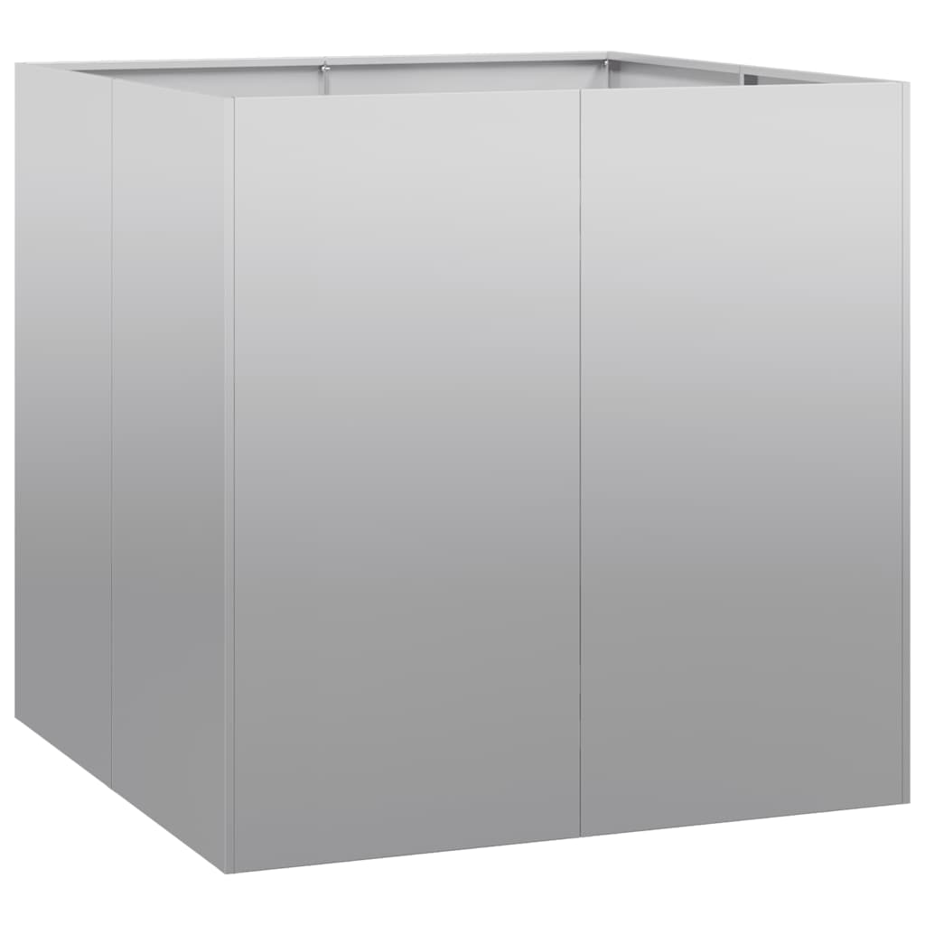 vidaXL Planter 80x80x80 cm Galvanised Steel