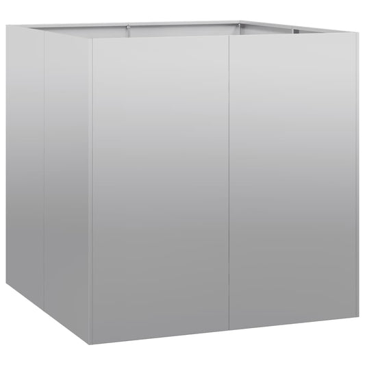 vidaXL Planter 80x80x80 cm Galvanised Steel
