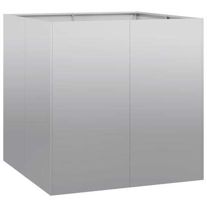 vidaXL Planter 80x80x80 cm Galvanised Steel
