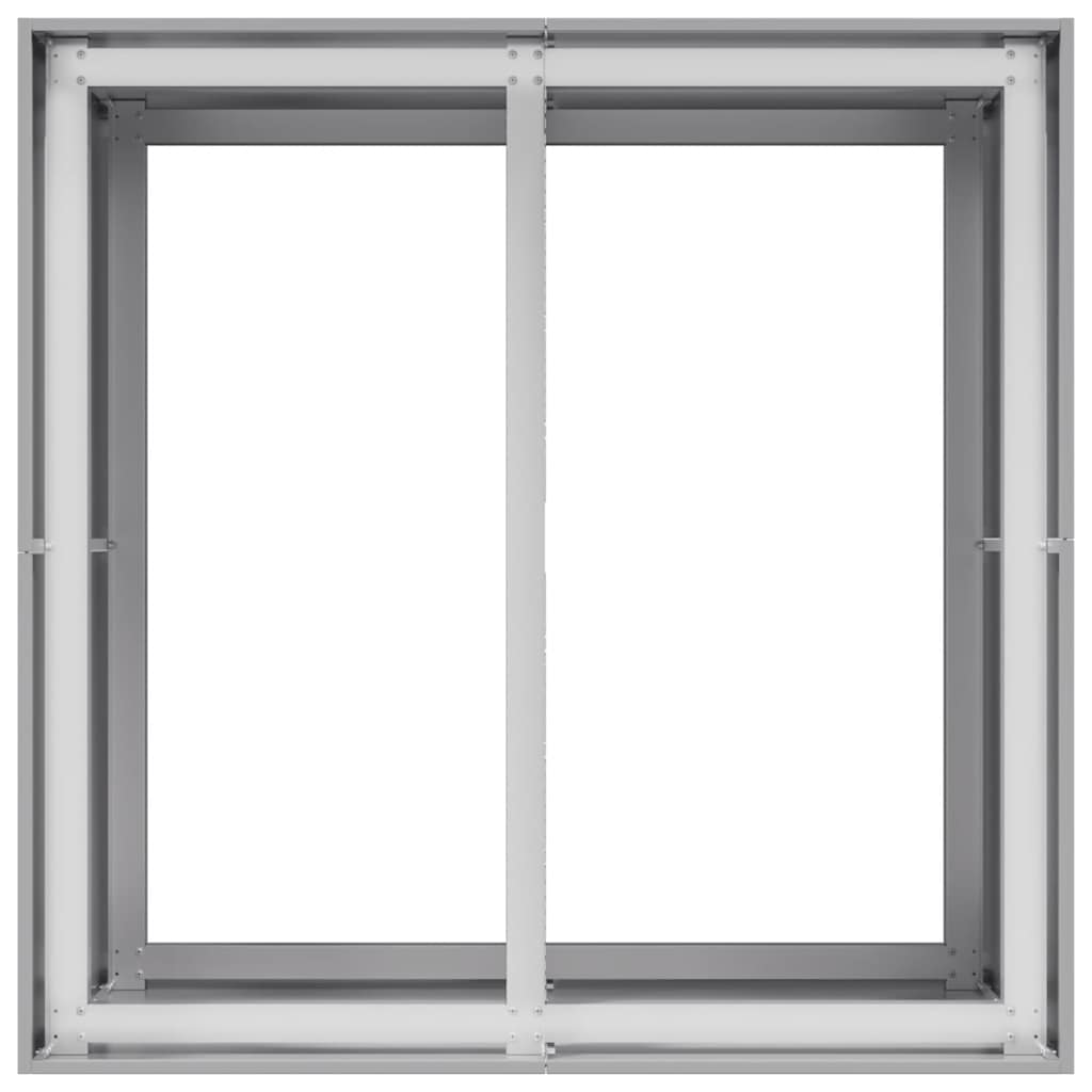 vidaXL Planter 80x80x80 cm Galvanised Steel