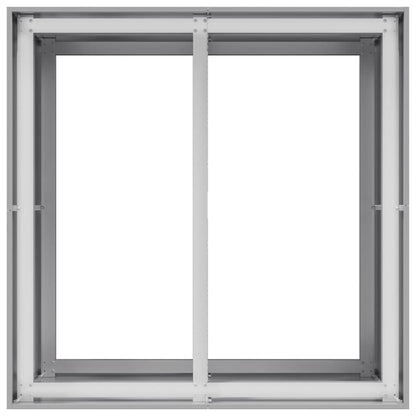 vidaXL Planter 80x80x80 cm Galvanised Steel
