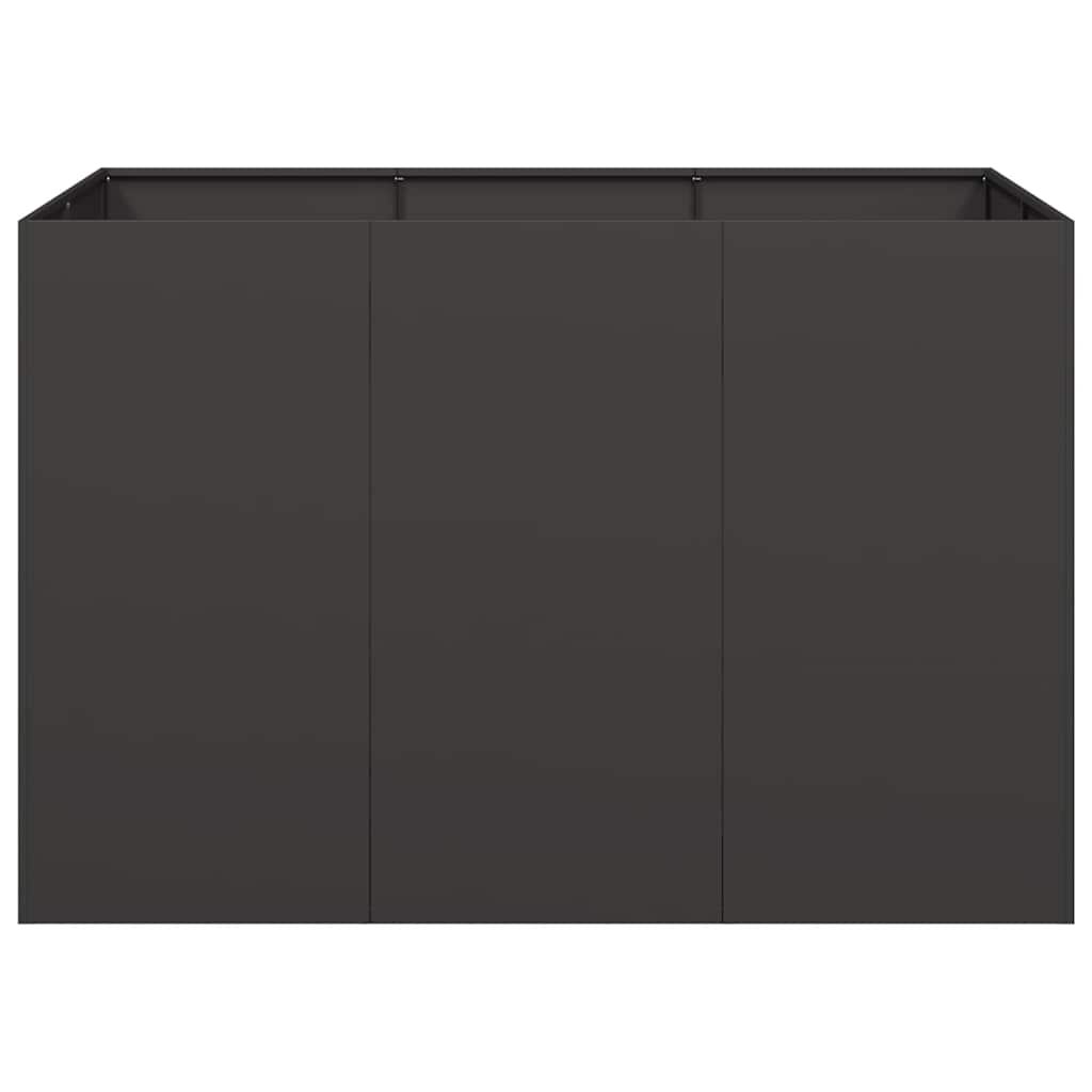 vidaXL Planter Black 120x80x80 cm Steel