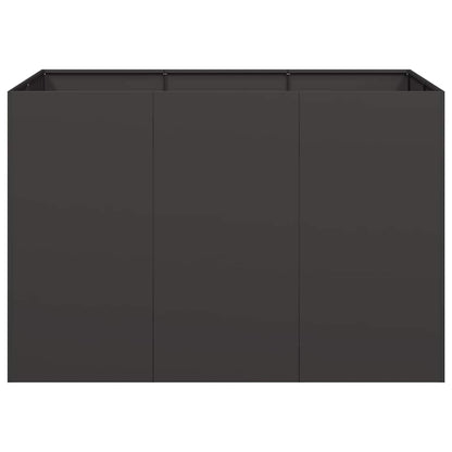 vidaXL Planter Black 120x80x80 cm Steel