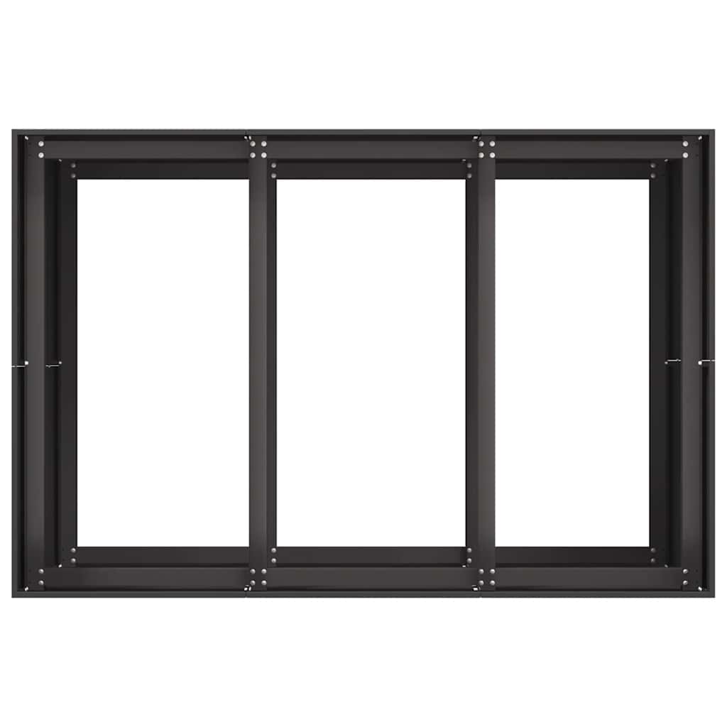 vidaXL Planter Black 120x80x80 cm Steel