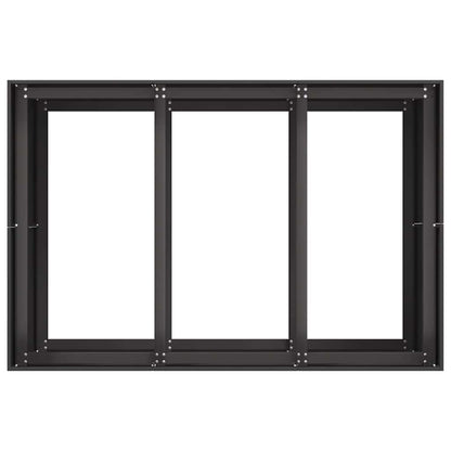 vidaXL Planter Black 120x80x80 cm Steel