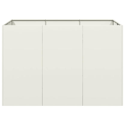 vidaXL Planter White 120x80x80 cm Steel