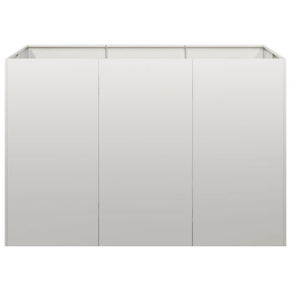 vidaXL Planter 120x80x80 cm Stainless Steel
