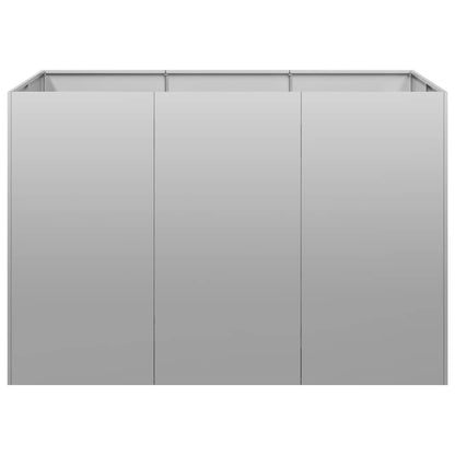vidaXL Planter 120x80x80 cm Galvanised Steel