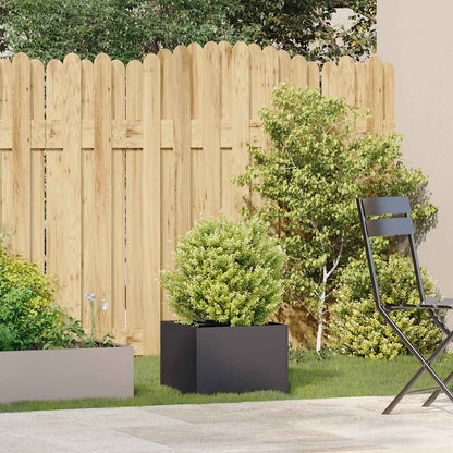vidaXL Planter Black 40x40x30 cm Steel