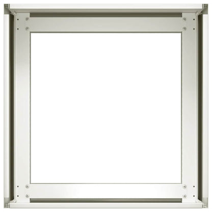vidaXL Planter White 40x40x30 cm Steel