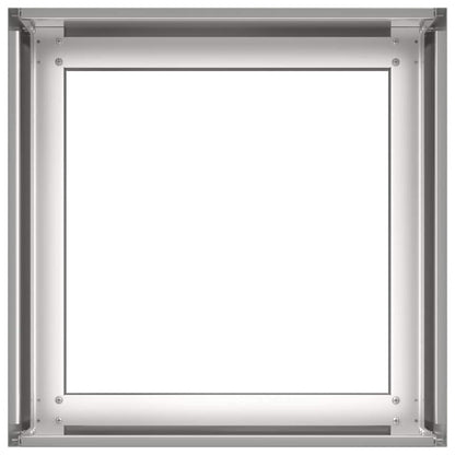 vidaXL Planter 40x40x30 cm Stainless Steel
