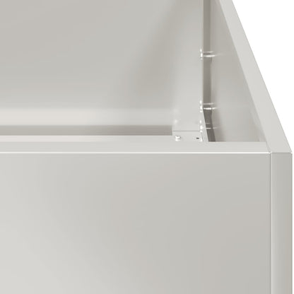 vidaXL Planter 40x40x30 cm Stainless Steel
