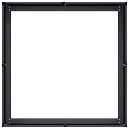 vidaXL Planter Black 80x80x30 cm Steel