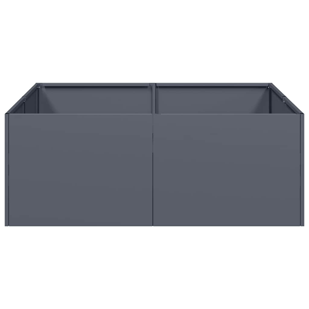vidaXL Planter Anthracite 80x80x30 cm Steel