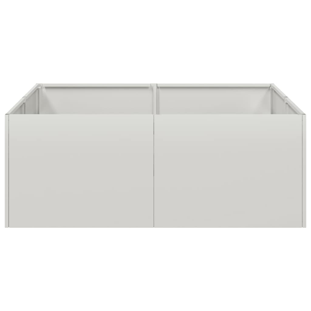 vidaXL Planter 80x80x30 cm Stainless Steel