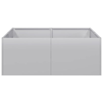 vidaXL Planter 80x80x30 cm Galvanised Steel
