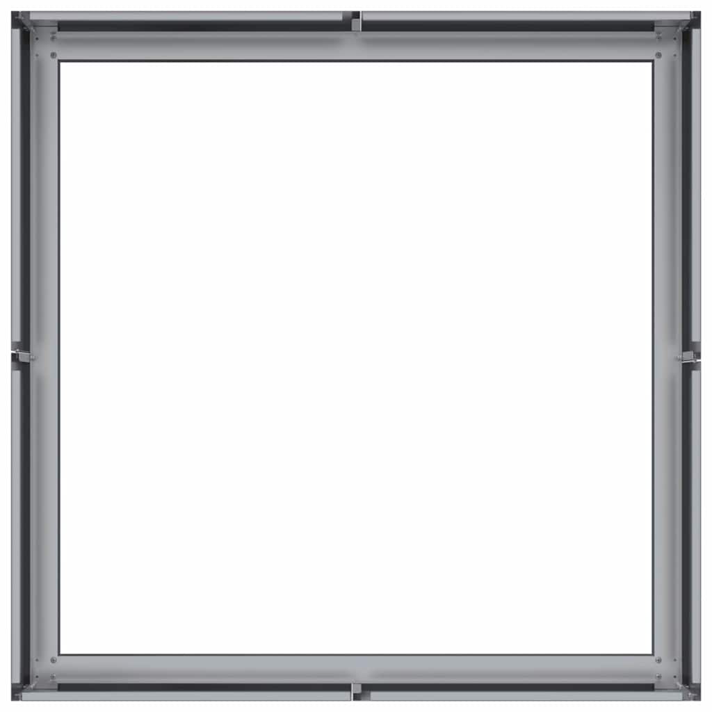 vidaXL Planter 80x80x30 cm Galvanised Steel