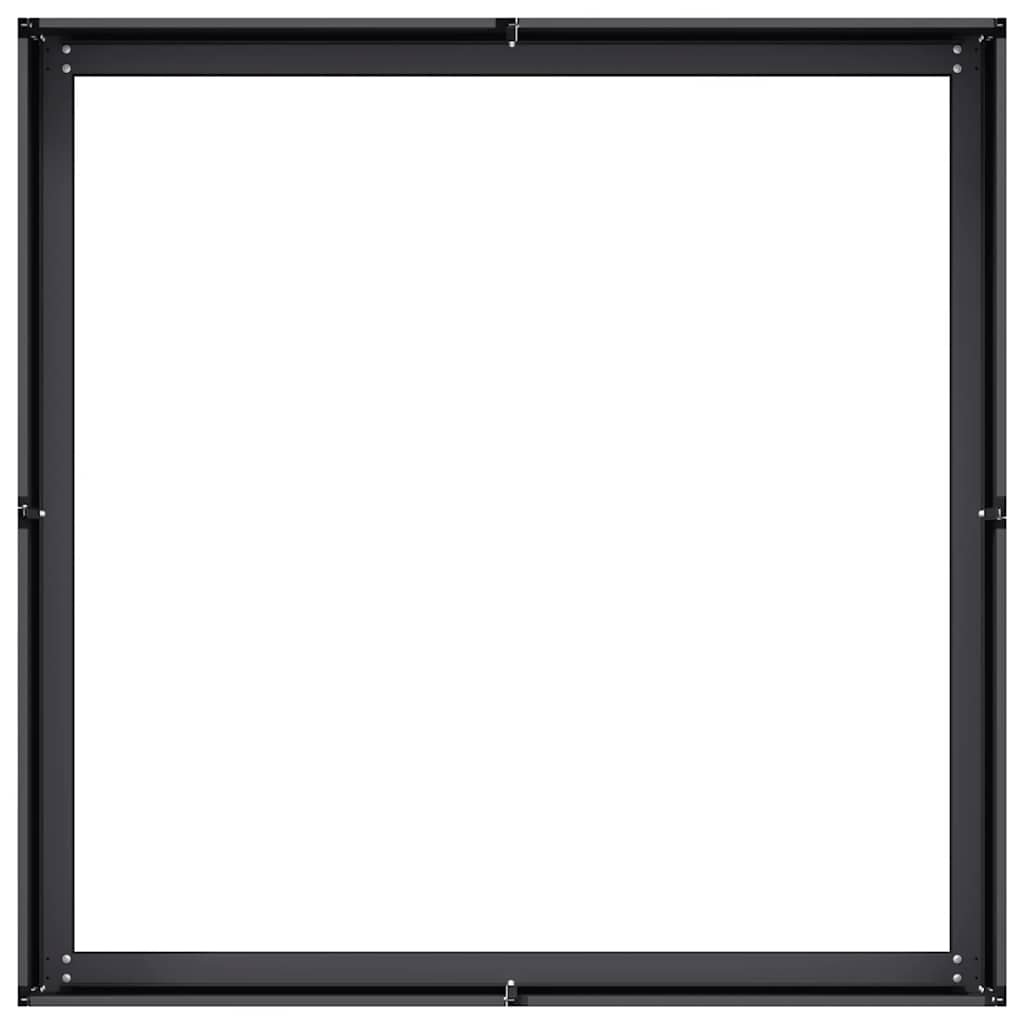 vidaXL Planter Black 100x100x30 cm Steel