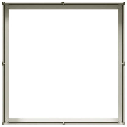 vidaXL Planter White 100x100x30 cm Steel