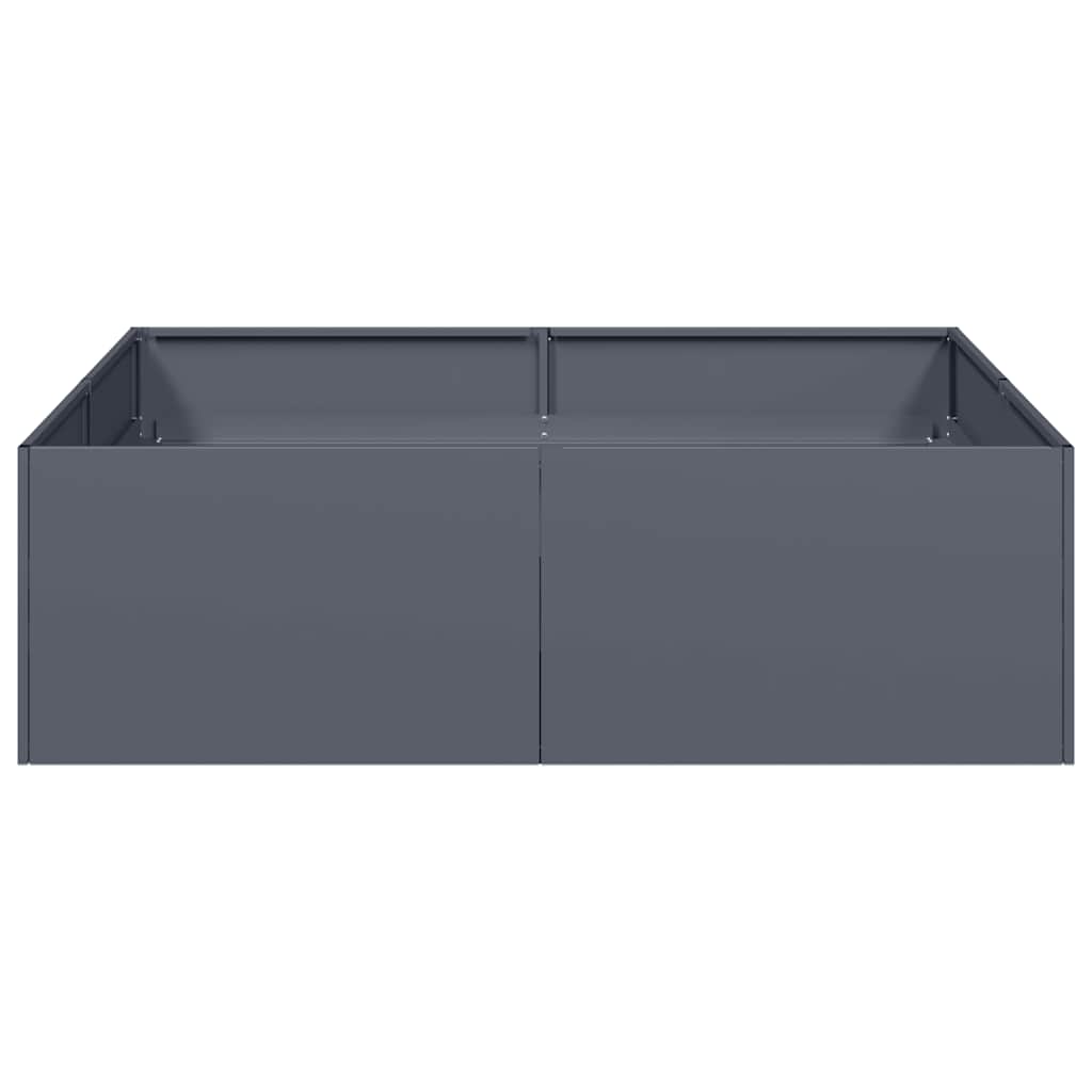vidaXL Planter Anthracite 100x100x30 cm Steel