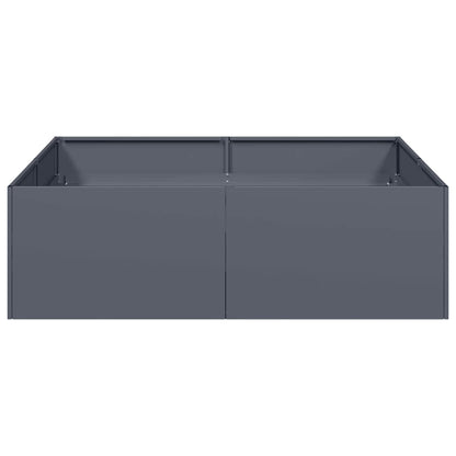 vidaXL Planter Anthracite 100x100x30 cm Steel