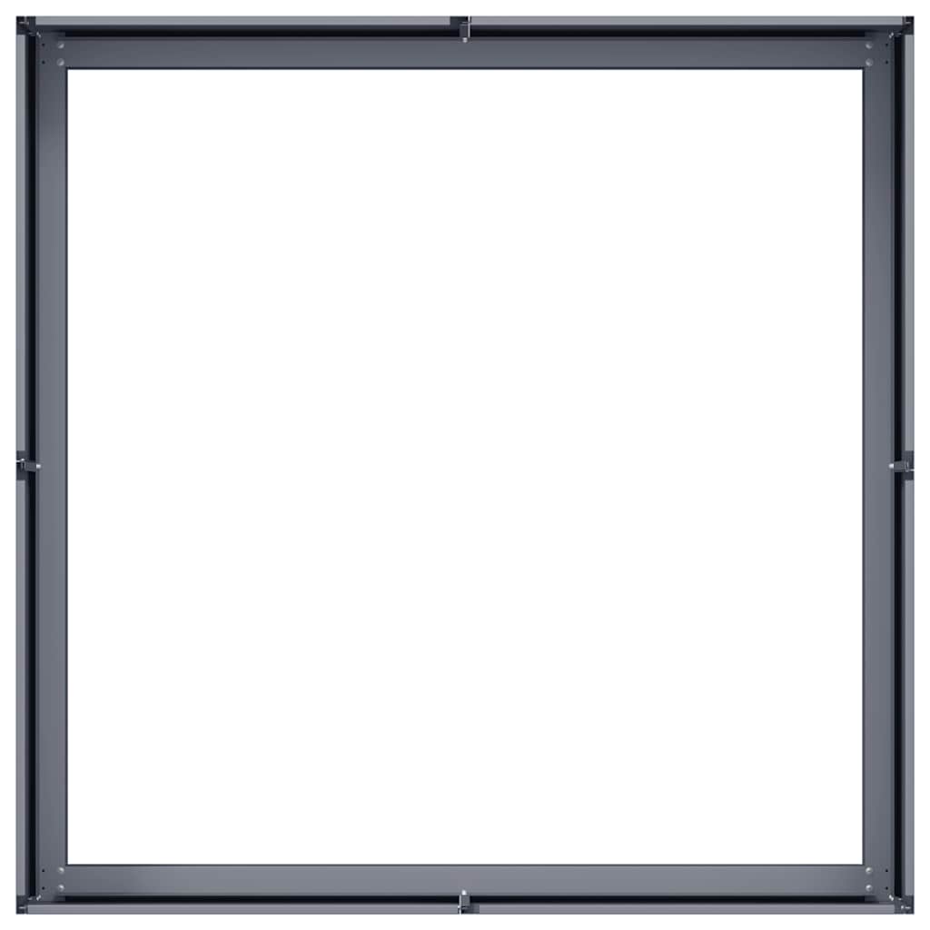 vidaXL Planter Anthracite 100x100x30 cm Steel