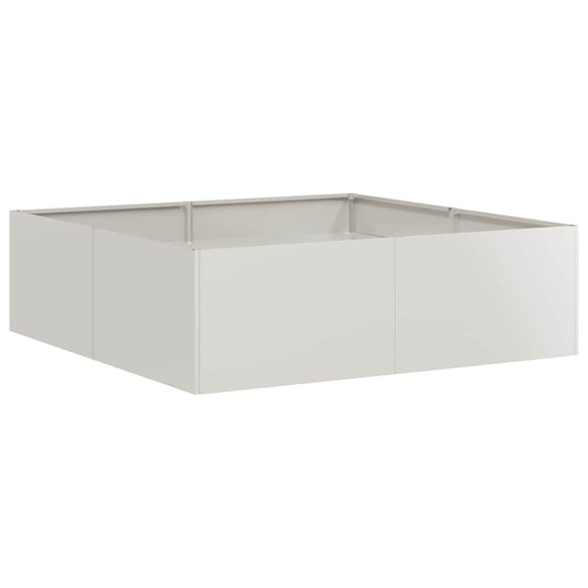 vidaXL Planter 100x100x30 cm Stainless Steel