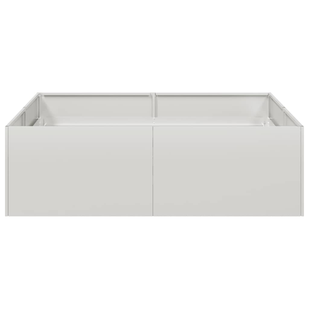 vidaXL Planter 100x100x30 cm Stainless Steel