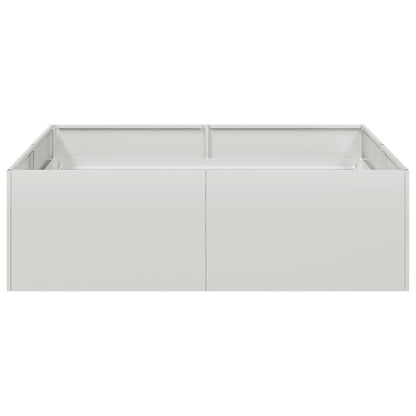 vidaXL Planter 100x100x30 cm Stainless Steel