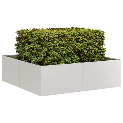 vidaXL Planter 100x100x30 cm Stainless Steel