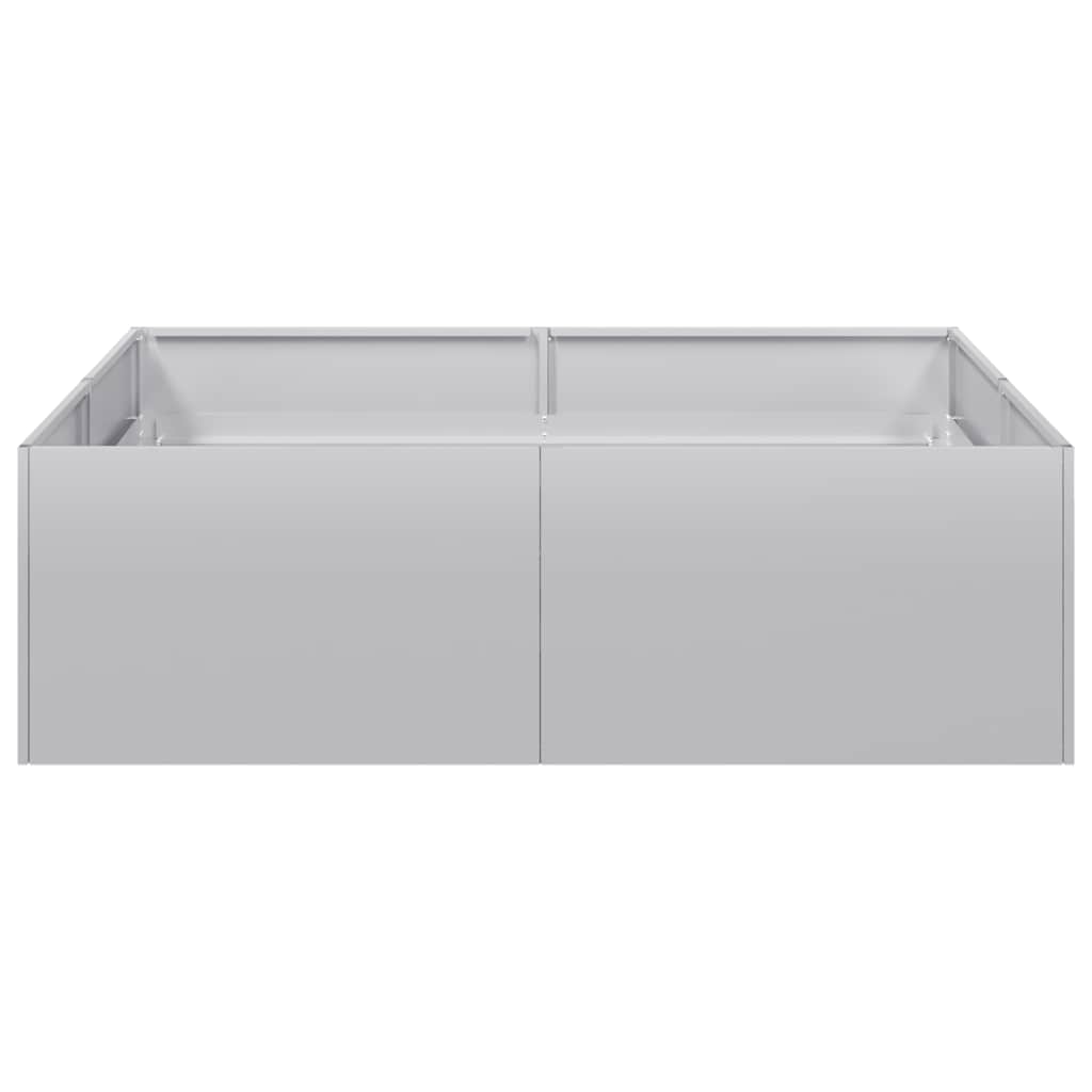 vidaXL Planter 100x100x30 cm Galvanised Steel